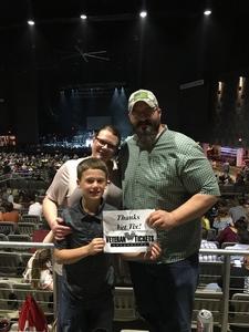 Paul Nix attended Brad Paisley Weekend Warrior World Tour Standing and Lawn Seats Only on Apr 13th 2018 via VetTix 