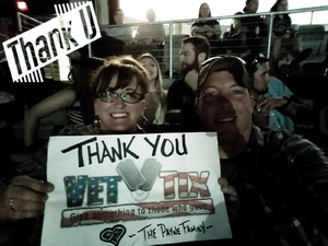 Cynthia attended Brad Paisley Weekend Warrior World Tour Standing and Lawn Seats Only on Apr 13th 2018 via VetTix 