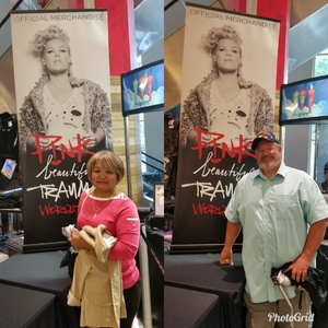 Vincent and Nancy attended P! Nk: Beautiful Trauma World Tour on May 2nd 2018 via VetTix 