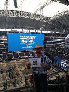 Jim attended Kenny Chesney: Trip Around the Sun Tour With Thomas Rhett and Old Dominion on May 19th 2018 via VetTix 