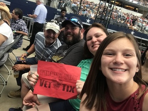 AJ attended Kenny Chesney: Trip Around the Sun Tour With Thomas Rhett and Old Dominion on May 19th 2018 via VetTix 