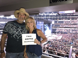 Brenda attended Kenny Chesney: Trip Around the Sun Tour With Thomas Rhett and Old Dominion on May 19th 2018 via VetTix 