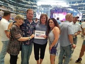 Stephanie attended Kenny Chesney: Trip Around the Sun Tour With Thomas Rhett and Old Dominion on May 19th 2018 via VetTix 