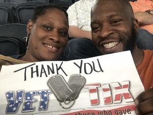 Racquel attended Kenny Chesney: Trip Around the Sun Tour With Thomas Rhett and Old Dominion on May 19th 2018 via VetTix 