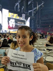 Alejandro attended Taylor Swift Reputation Stadium Tour on May 8th 2018 via VetTix 