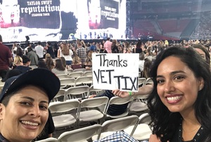Itzel attended Taylor Swift Reputation Stadium Tour on May 8th 2018 via VetTix 