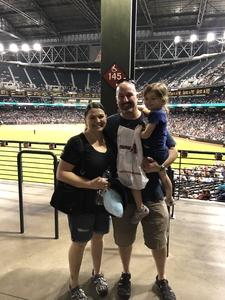 Dan attended Arizona Diamondbacks vs. Washington Nationals - MLB on May 10th 2018 via VetTix 