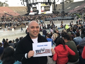 Geronimo attended Taylor Swift Reputation Stadium Tour on May 18th 2018 via VetTix 