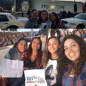 christina attended Taylor Swift Reputation Stadium Tour on May 18th 2018 via VetTix 