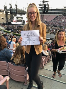 Dwayne attended Taylor Swift Reputation Stadium Tour on May 18th 2018 via VetTix 