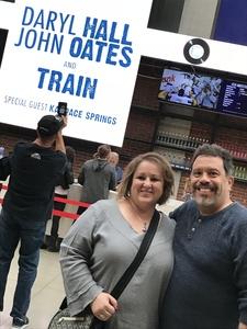 Michael attended Daryl Hall & John Oates and Train on May 20th 2018 via VetTix 