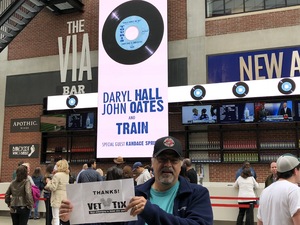 David attended Daryl Hall & John Oates and Train on May 20th 2018 via VetTix 