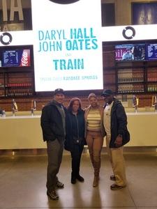 Daniel attended Daryl Hall & John Oates and Train on May 20th 2018 via VetTix 