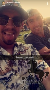 Darrell attended Poison With Special Guests Cheap Trick and Pop Evil - Lawn Seats on Jun 2nd 2018 via VetTix 