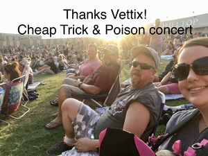 Curtis attended Poison With Special Guests Cheap Trick and Pop Evil - Lawn Seats on Jun 2nd 2018 via VetTix 