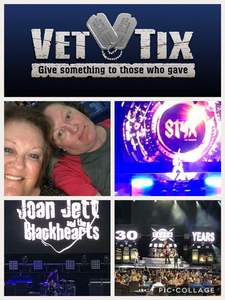 Beverly attended STYX / Joan Jett & the Blackhearts With Special Guests Tesla on Jun 17th 2018 via VetTix 