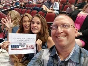 Samuel attended Sugarland on May 31st 2018 via VetTix 