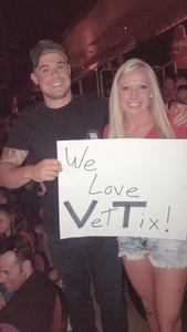 Zachary attended Sugarland on May 31st 2018 via VetTix 