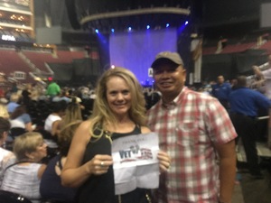 Kellie attended Sugarland on May 31st 2018 via VetTix 