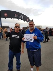 Vincent attended STYX and Joan Jett & the Blackhearts With Special Guests Tesla on May 30th 2018 via VetTix 