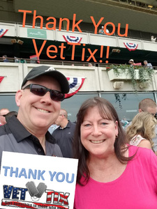 Thomas attended The 150th Belmont Stakes on Jun 9th 2018 via VetTix 