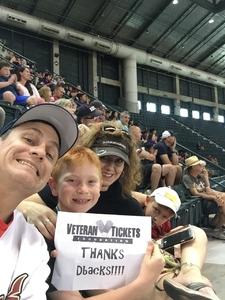 David attended Arizona Diamondbacks vs. Pittsburgh Pirates on Jun 13th 2018 via VetTix 