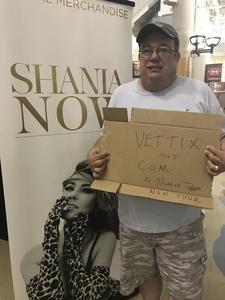 Brad attended Shania Twain: Now on Jun 12th 2018 via VetTix 