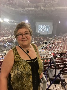 Virginia attended Shania Twain: Now on Jun 12th 2018 via VetTix 