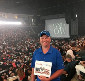 Terry attended Shania Twain - Live in Concert on Jun 4th 2018 via VetTix 