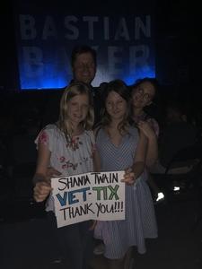 Robert attended Shania Twain - Live in Concert on Jun 4th 2018 via VetTix 