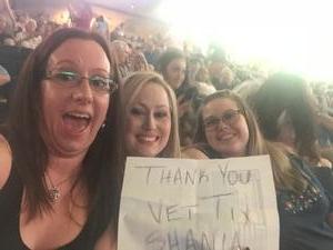 Amy attended Shania Twain - Live in Concert on Jun 4th 2018 via VetTix 