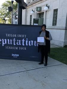 Sandra attended Taylor Swift Reputation Stadium Tour on Jun 1st 2018 via VetTix 