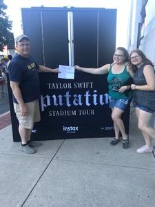 Brian attended Taylor Swift Reputation Stadium Tour on Jul 7th 2018 via VetTix 