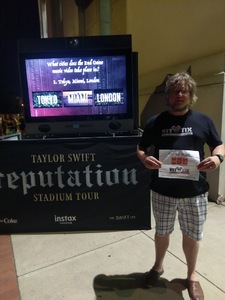 Moose attended Taylor Swift Reputation Stadium Tour on Jul 7th 2018 via VetTix 