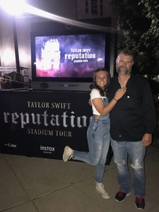 Daniel attended Taylor Swift Reputation Stadium Tour on Jul 7th 2018 via VetTix 