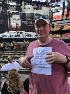 Erik attended Taylor Swift Reputation Stadium Tour on Jul 11th 2018 via VetTix 