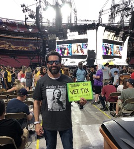 Aaron attended Taylor Swift Reputation Stadium Tour on Jul 11th 2018 via VetTix 