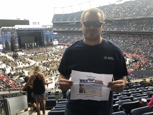 Henry attended Kenny Chesney: Trip Around the Sun Tour on Jun 30th 2018 via VetTix 