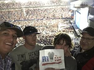 Nelson attended Kenny Chesney: Trip Around the Sun Tour on Jun 30th 2018 via VetTix 