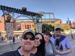 Greg attended Colorado Rockies vs. Arizona Diamondbacks - MLB on Jul 11th 2018 via VetTix 