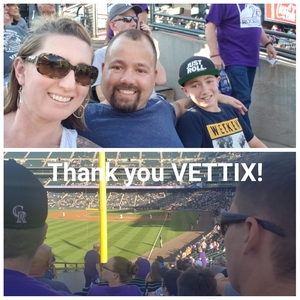 Michael attended Colorado Rockies vs. Arizona Diamondbacks - MLB on Jul 11th 2018 via VetTix 