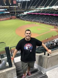 Jason Cyrus attended Arizona Diamondbacks vs. Texas Rangers - MLB on Jul 31st 2018 via VetTix 