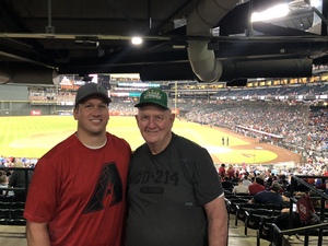 Jared attended Arizona Diamondbacks vs. Philadelphia Phillies - MLB on Aug 7th 2018 via VetTix 