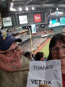 Paul attended Arizona Diamondbacks vs. Philadelphia Phillies - MLB on Aug 7th 2018 via VetTix 