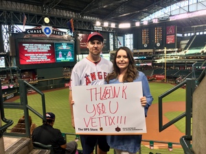 Brandi attended Arizona Diamondbacks vs. Los Angeles Angels - MLB on Aug 22nd 2018 via VetTix 