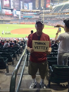 Kenneth attended Arizona Diamondbacks vs. Los Angeles Angels - MLB on Aug 22nd 2018 via VetTix 