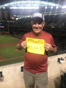 Terry attended Arizona Diamondbacks vs. Los Angeles Angels - MLB on Aug 22nd 2018 via VetTix 