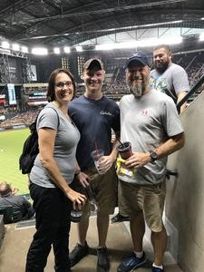 Ryan attended Arizona Diamondbacks vs. Seattle Mariners - MLB on Aug 24th 2018 via VetTix 