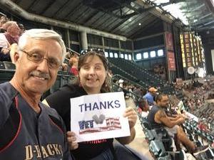 Ken attended Arizona Diamondbacks vs. Colorado Rockies - MLB on Sep 23rd 2018 via VetTix 