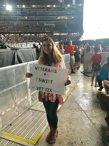 Weeks attended Taylor Swift Reputation Stadium Tour - Pop on Jul 26th 2018 via VetTix 